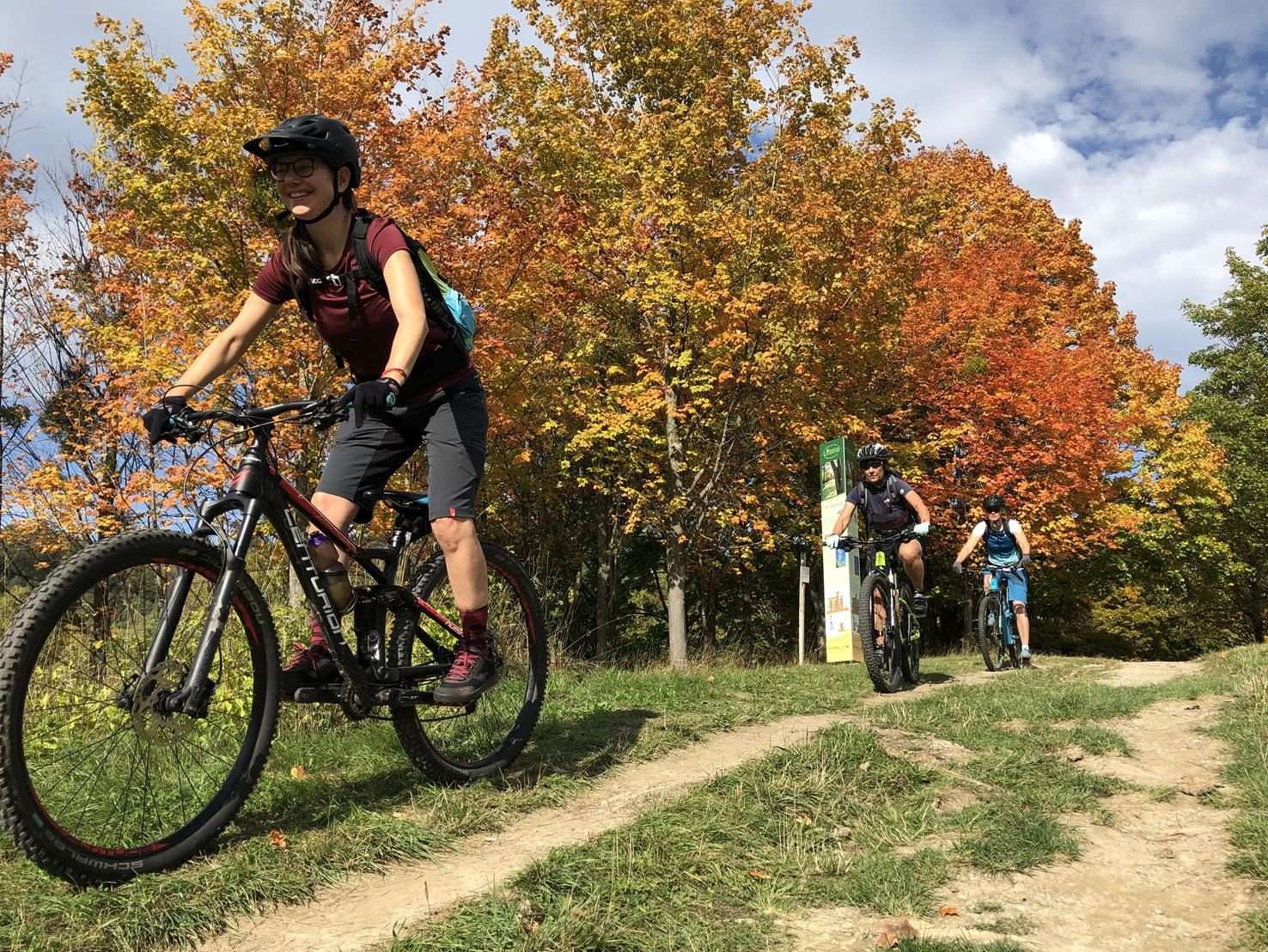 Herbststimmung beim beitune MTB-Camp für Frauen im Kaiserstuhl