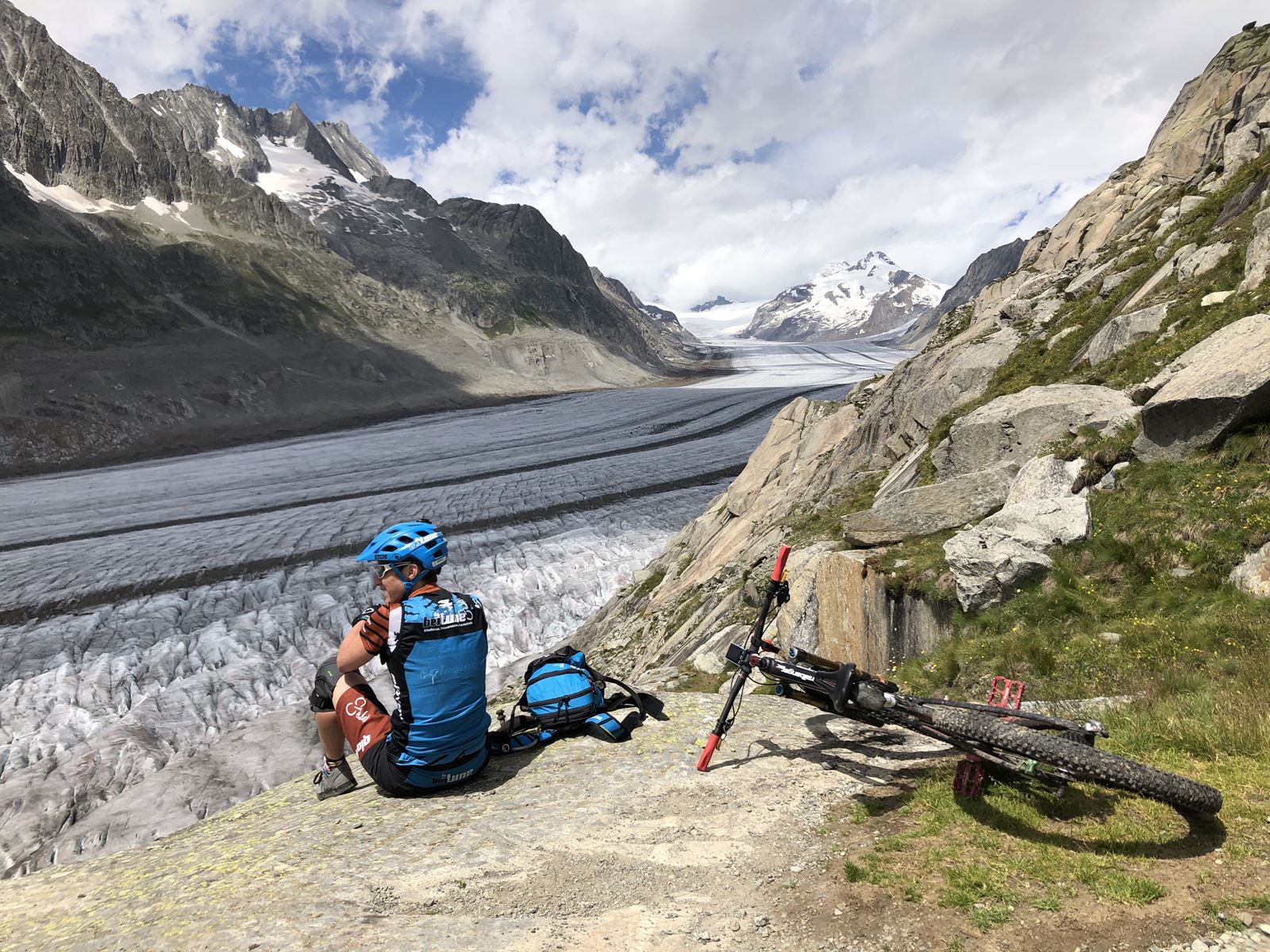 beitune BIKEZEIT 2021 - unser Enduro-Wochenende im Wallis führt uns zum spektakulären Aletschgletscher