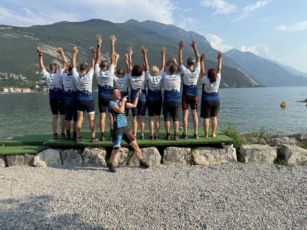 Mountainbikegruppe am Gardasee bei der beitune Wunschtour