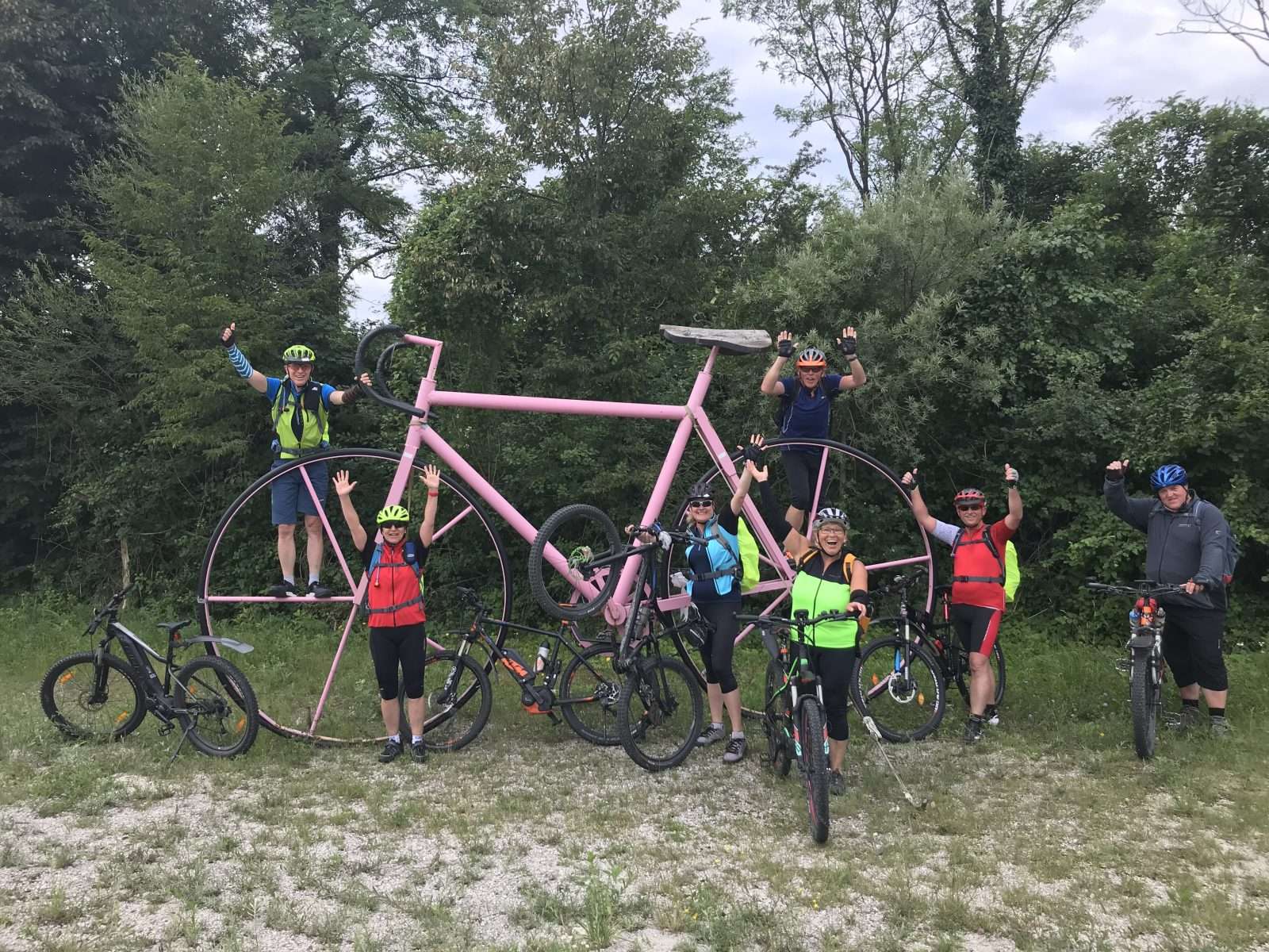 Gruppenfoto auf der Genusstour Achensee-Venedig