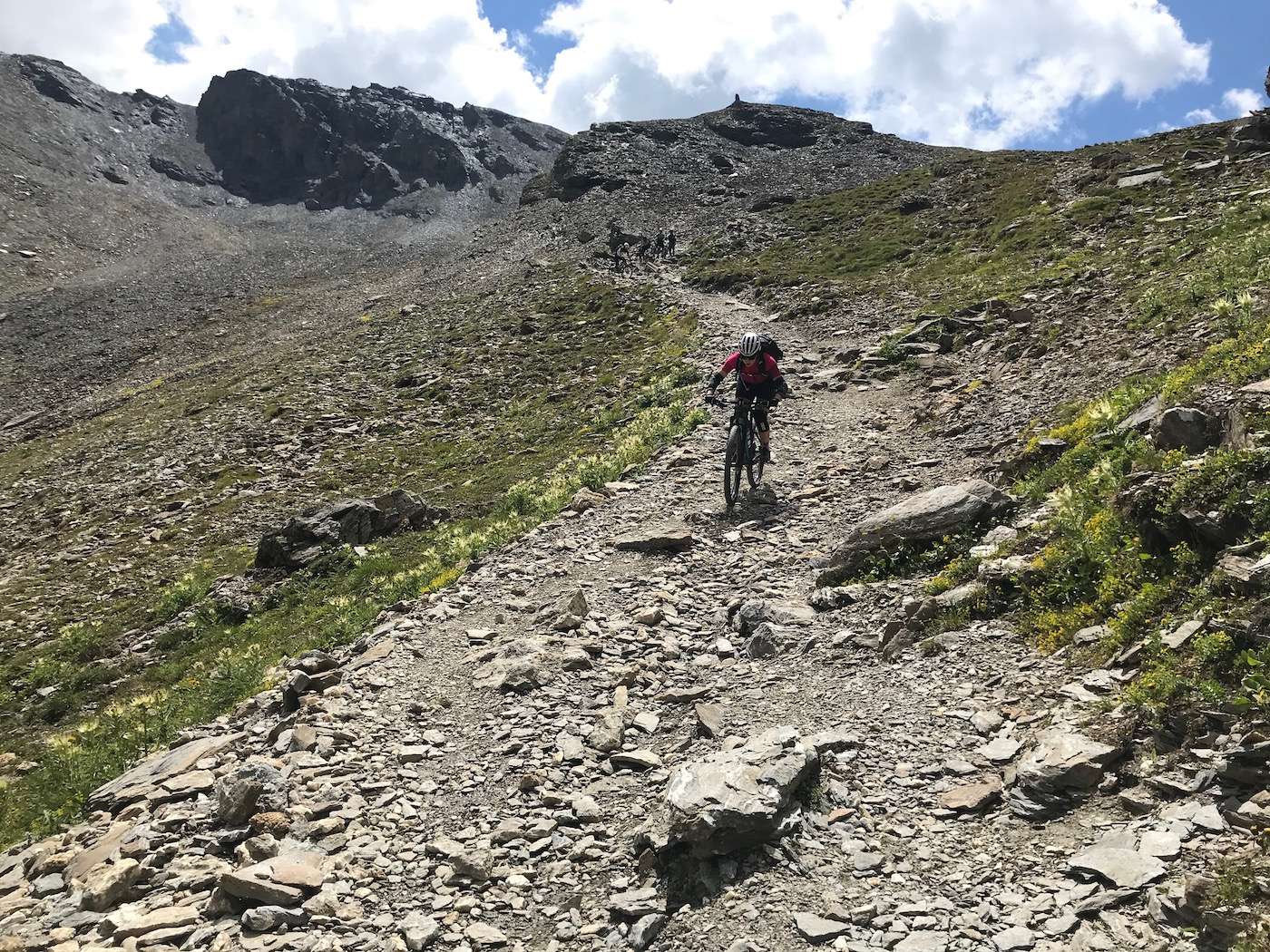 Singletrail auf der beitune MTB-Trailtour Ischgl-Livigno