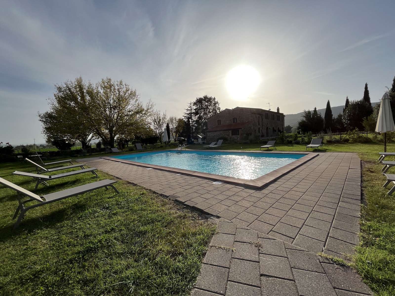 Unterkunft mit Pool beim beitune E-MTB-Trailcamp Toskana
