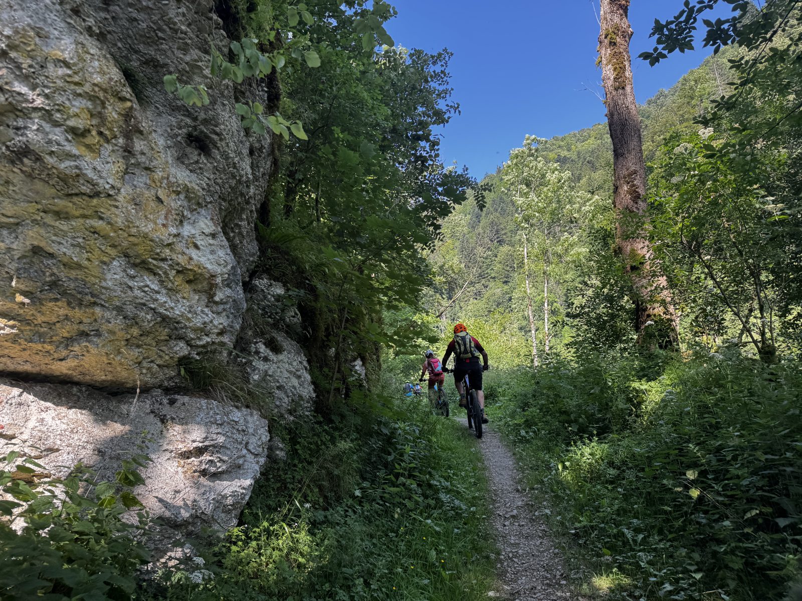 Mit dem Mountainbike auf dem Jura-Cross unterwegs